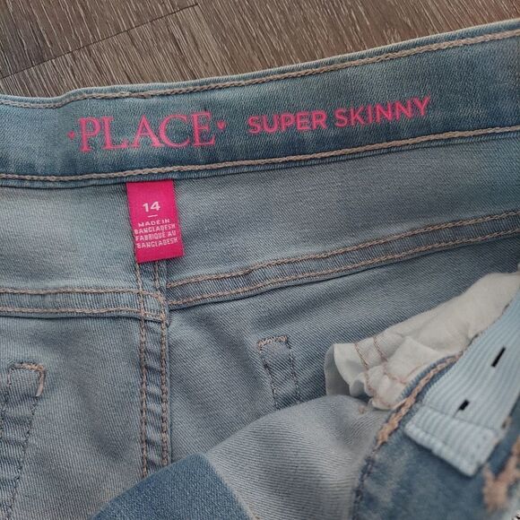 The Children's Place Girls Unicorn Graphic Super Skinny Jeans Size 14 - Picture 7 of 8